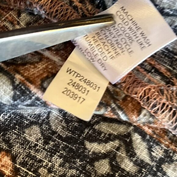 PureJill Plus-Size Linen/Cotton Festival Hippie Folklore V-Neck  Tunic Sz 2x - Picture 8 of 9